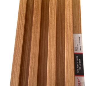 Lambrín decorativo Bahía Tekno Step panel moderno color madera clara